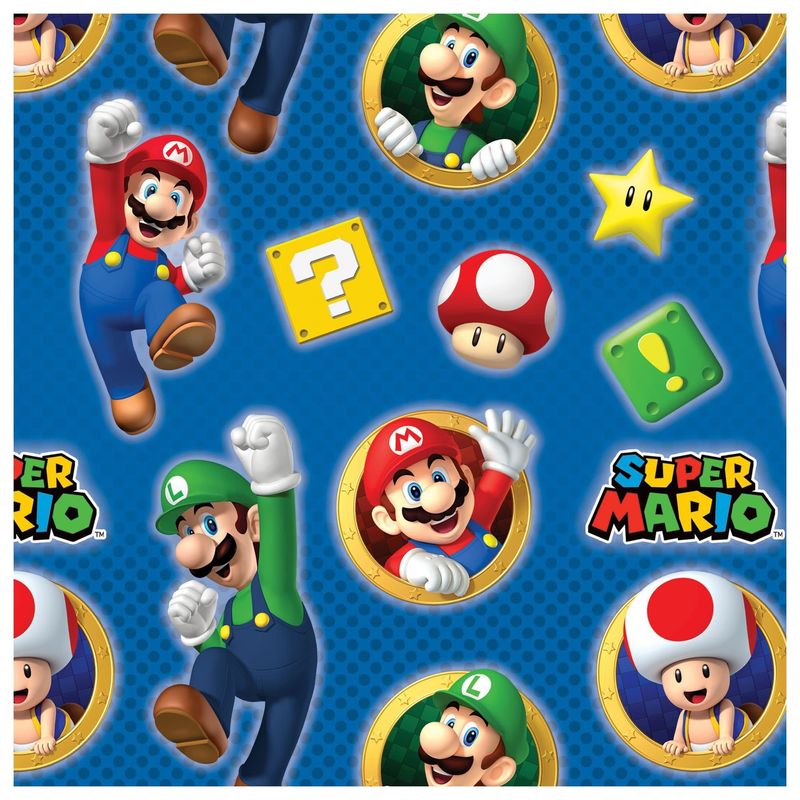 Super Mario Brothers™ Printed Gift Wrap, 8&#39;