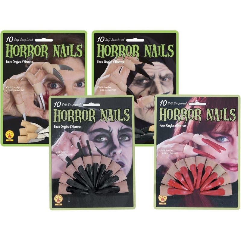 Red Horror Fingernails