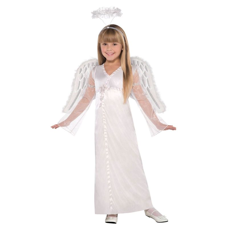Girl Heavenly Angel - Small (4-6) Costume