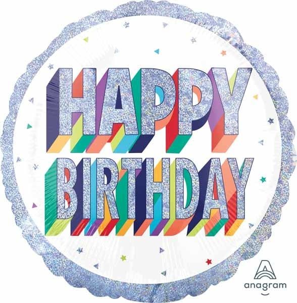 Here&#39;s To Your Bday Jumbo 28&quot; Mylar Balloon