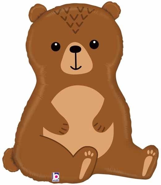 Woodland Bear 34" Mylar Balloon