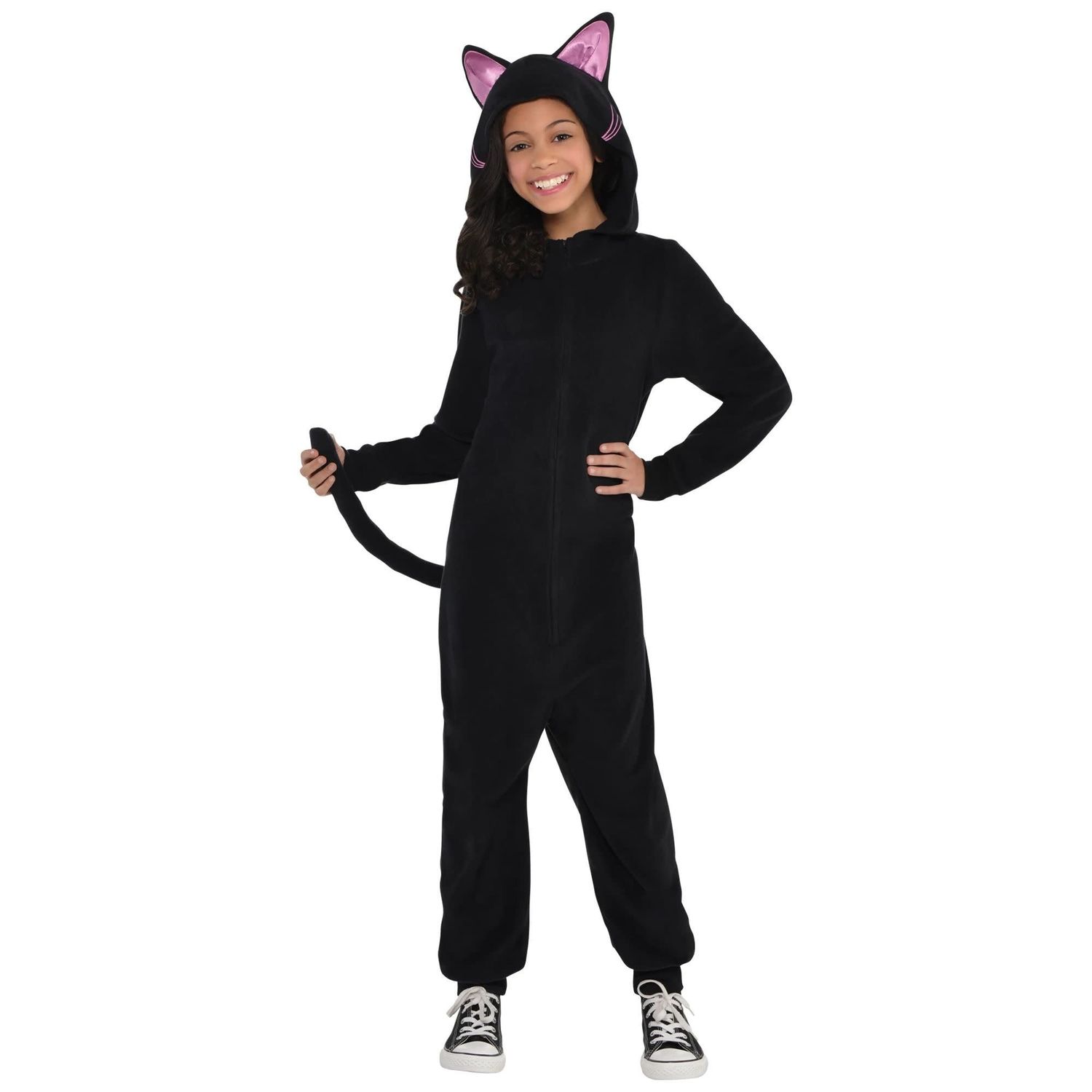 Child Black Cat Zipster™ - Toddler (3-4) Costume