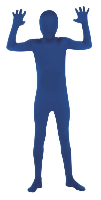 Child Blue 2nd Skin Suit Medium Costume