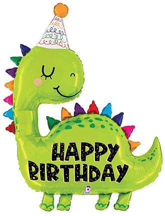 Dino Birthday 52&quot; Mylar Balloon