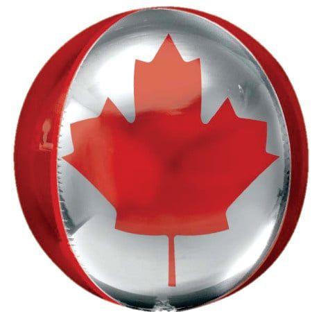 Canadian Flag Orbz Mylar Balloon