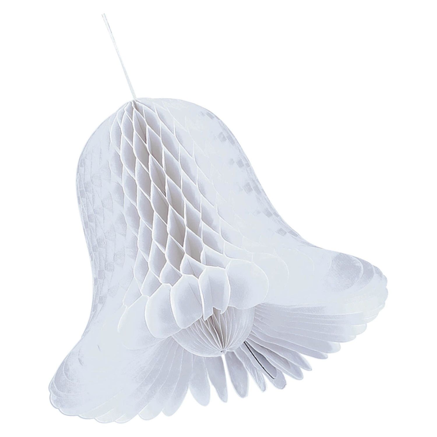 5&quot; White Bridal Honeycomb Bells