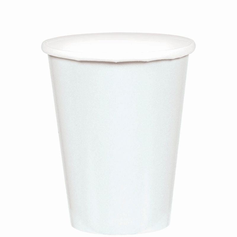 9 oz. Paper Cups, Mid Ct. - Frosty White (20)