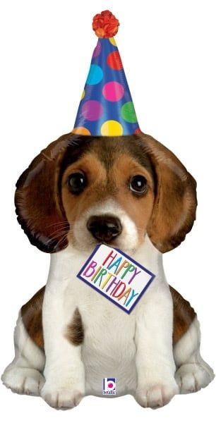 Birthday Puppy 41&quot; Mylar Balloon
