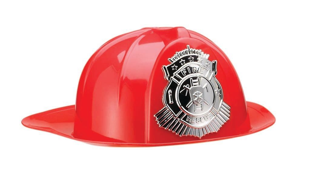 Deluxe Fireman Helmet-Red