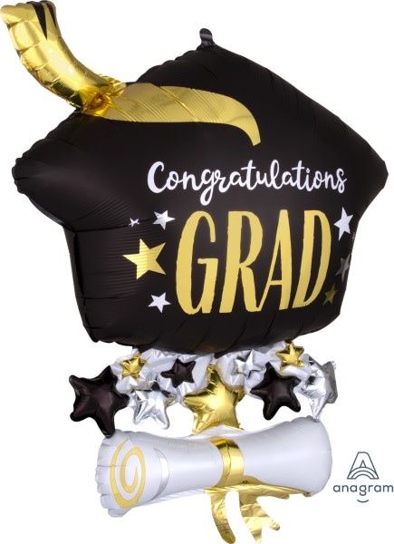 Cap &amp; Diploma 25&quot; Mylar Balloon