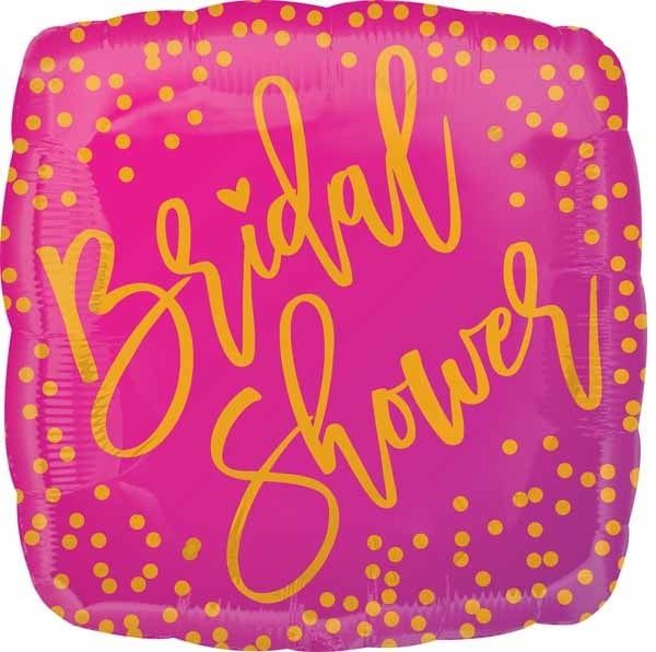 Pink/Gold Bridal Shower 18&quot; Mylar Balloon