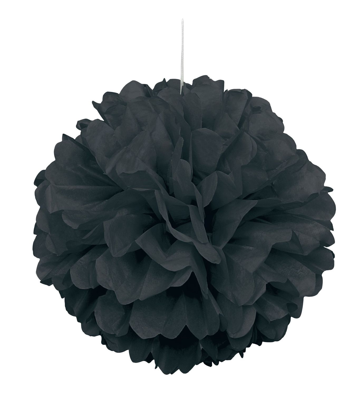 Black 16&quot; Puff Decoration
