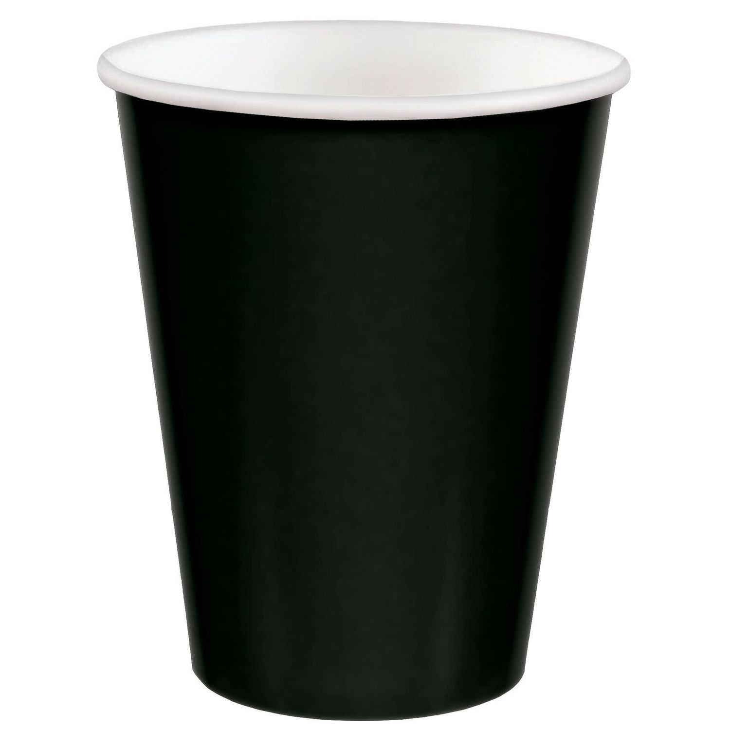 9 oz. Paper Cups, Mid Ct. - Jet Black (20)
