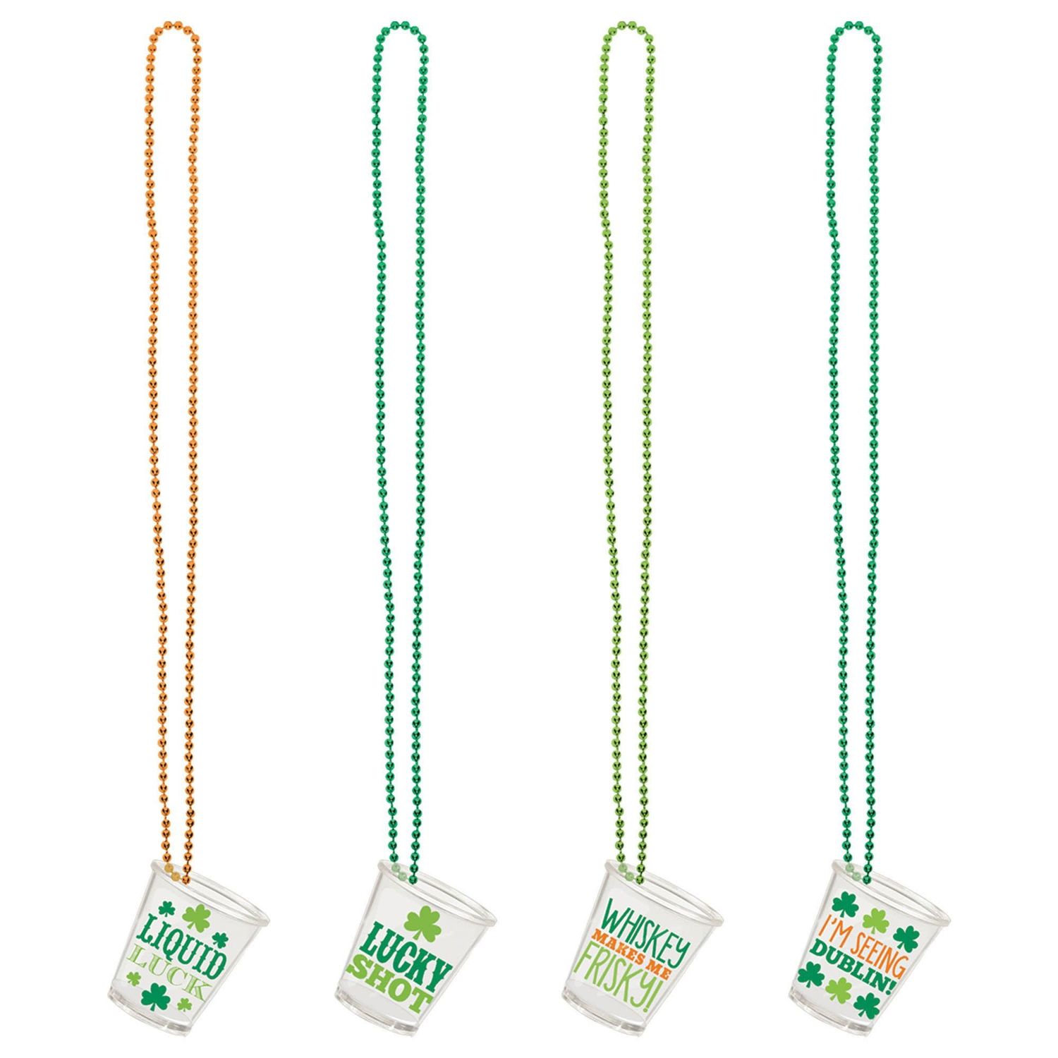 Shot Glasses on a Chain 20&quot; x 2&quot; (4 PCS)