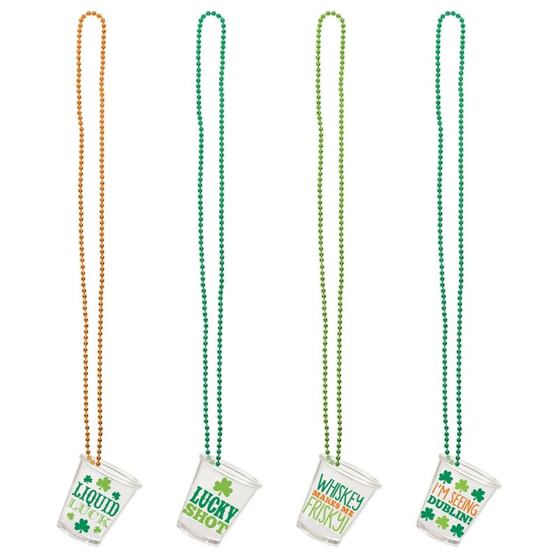 Shot Glasses on a Chain 20&quot; x 2&quot; (4 PCS)