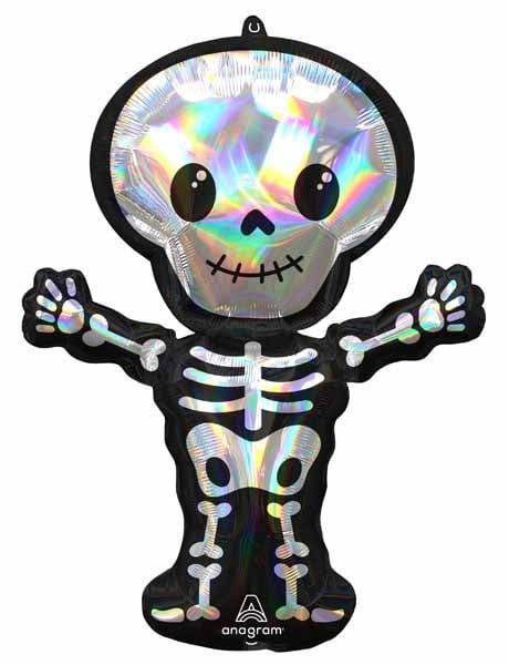 Iridescent Skeleton 34&quot; Mylar Balloon