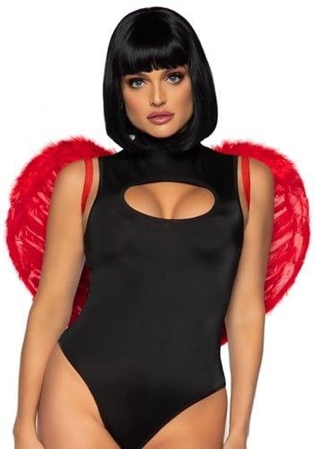 Marabou Trimmed Red Feathered Wings