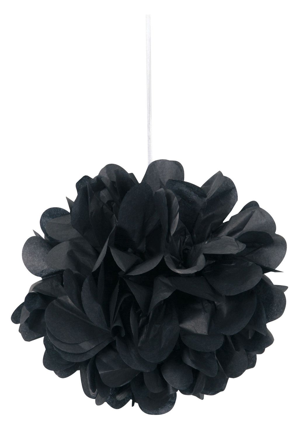 Black 9&quot; Puff Decorations (3)