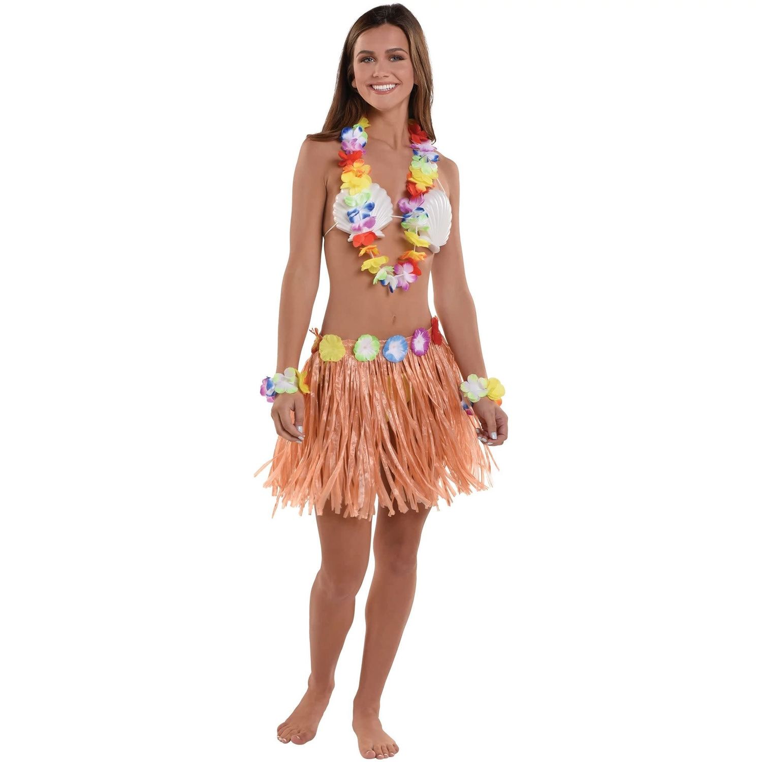 Adult Hula Skirt Kit - Shell