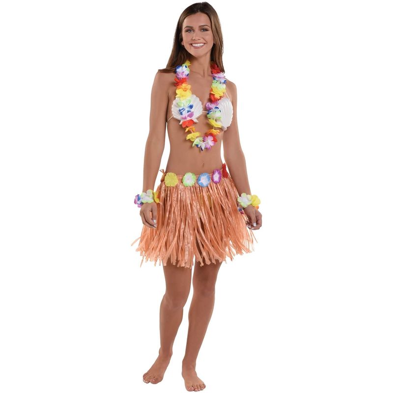 Adult Hula Skirt Kit - Shell