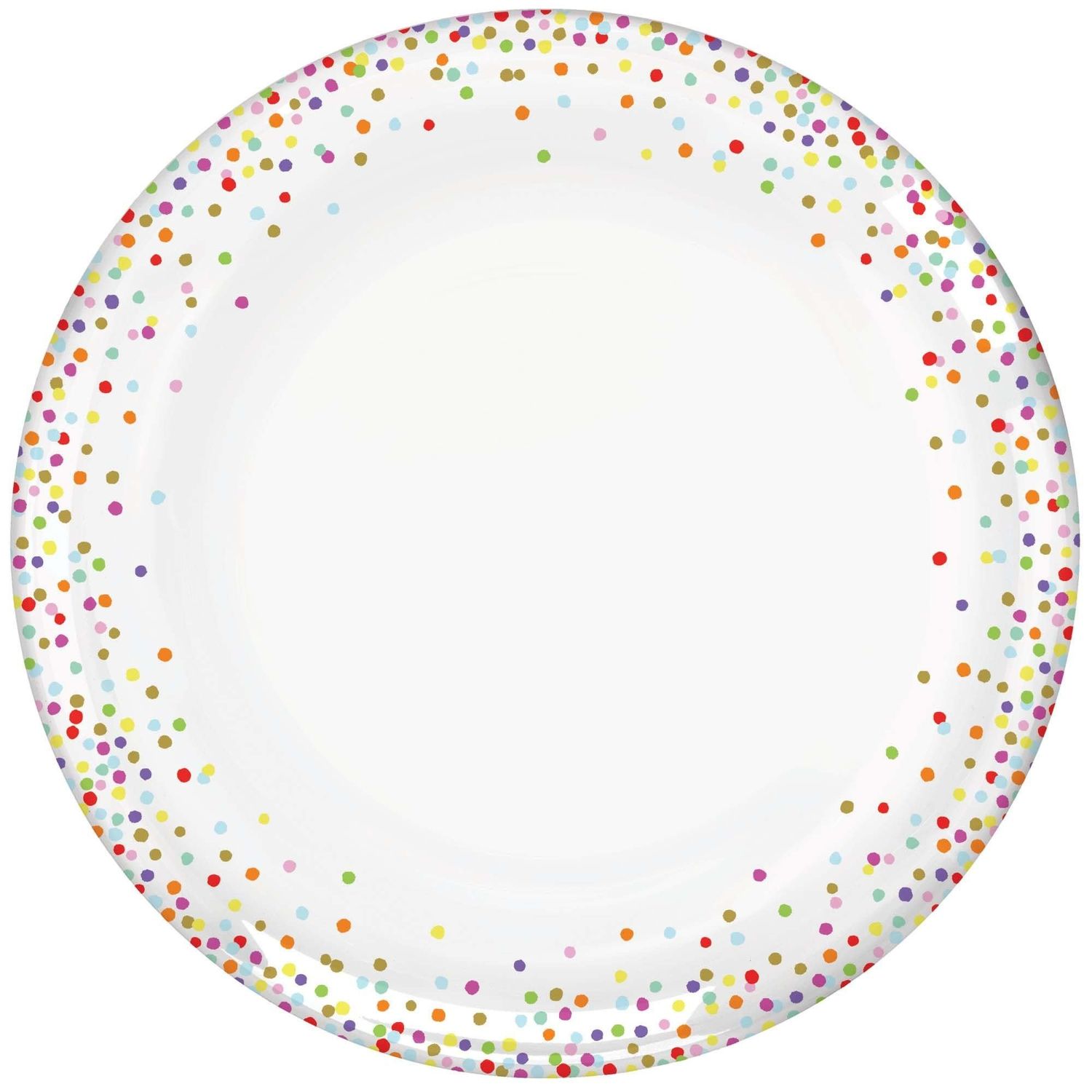 Rainbow Confetti Melamine Tray