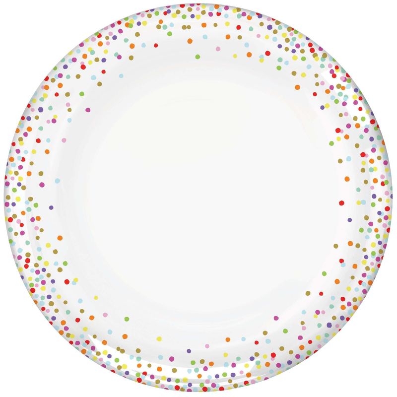 Rainbow Confetti Melamine Tray