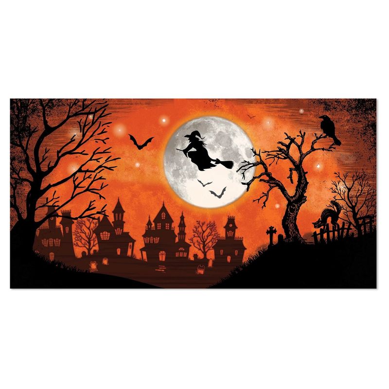 Classic Orange &amp; Black Halloween Witch Scene Setters® Add On
