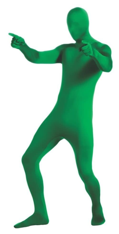 Adult Green 2nd Skin Suit Costume Large (Fits 5&#39;4&quot;-5&#39;10&quot; Tall)