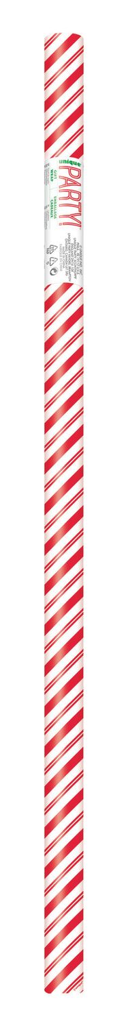 Red Stripe Snowman Gift Wrap 30&quot;X5FT
