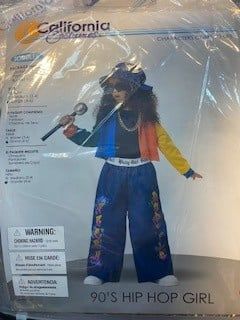 Toddler 90&#39;s Hip Hop Girl Costume Medium (3-4)