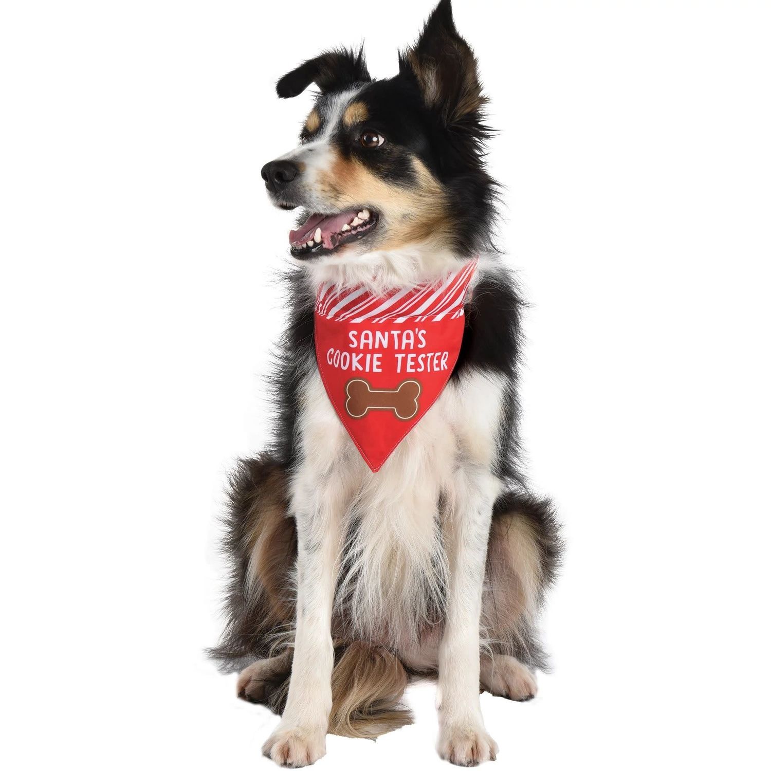 Santa&#39;s Cookie Tester Pet Bandana