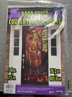 Skeleton Door Cover 30&quot; X 72&quot;