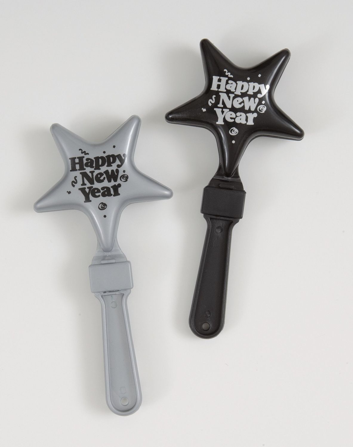 New Year Star Clapper Black/Silver