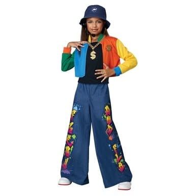 Toddler 90&#39;s Hip Hop Girl Costume Large (4-6)