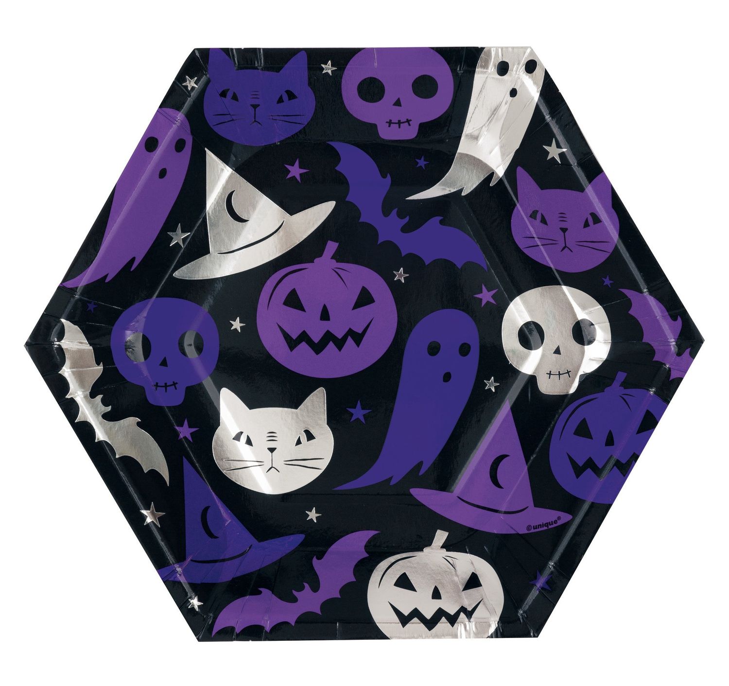 Spellbound Halloween 8.25&quot; Hexagon Shaped Plate