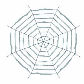 12 FT White Fabric Web