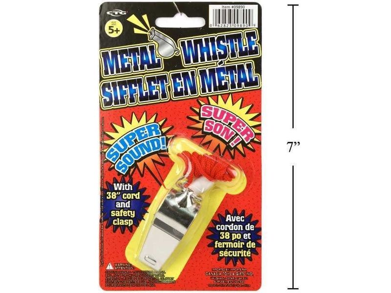 2&quot; Metal Whistle With Cord