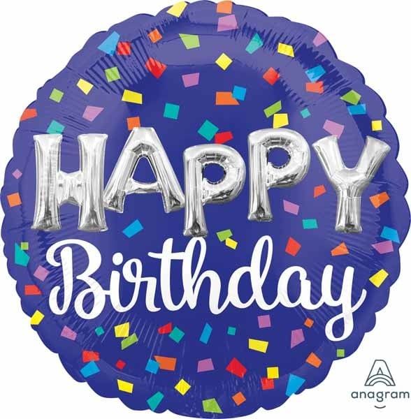 Happy Birthday Balloon Letters 18&quot; Mylar Balloon