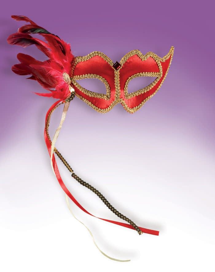Venetian Red and Gold Eye Mask