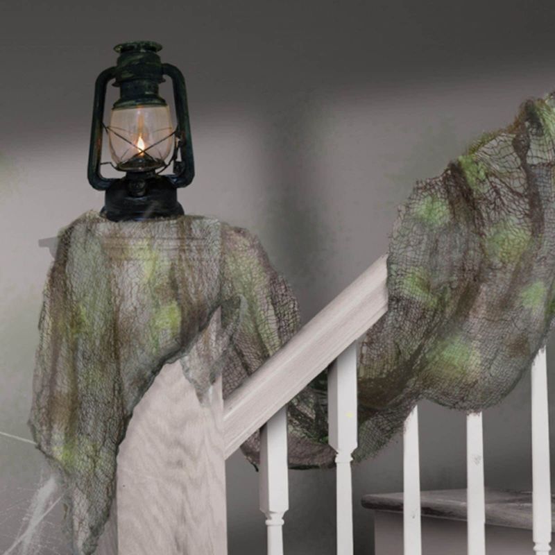 Drape Gray Gauze (Glows under Black Light)