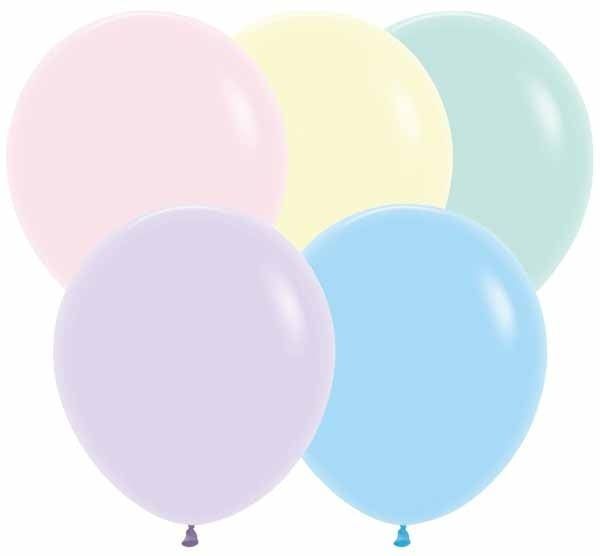 18&quot; Pastel Matte Assortment Balloon (Without Helium)