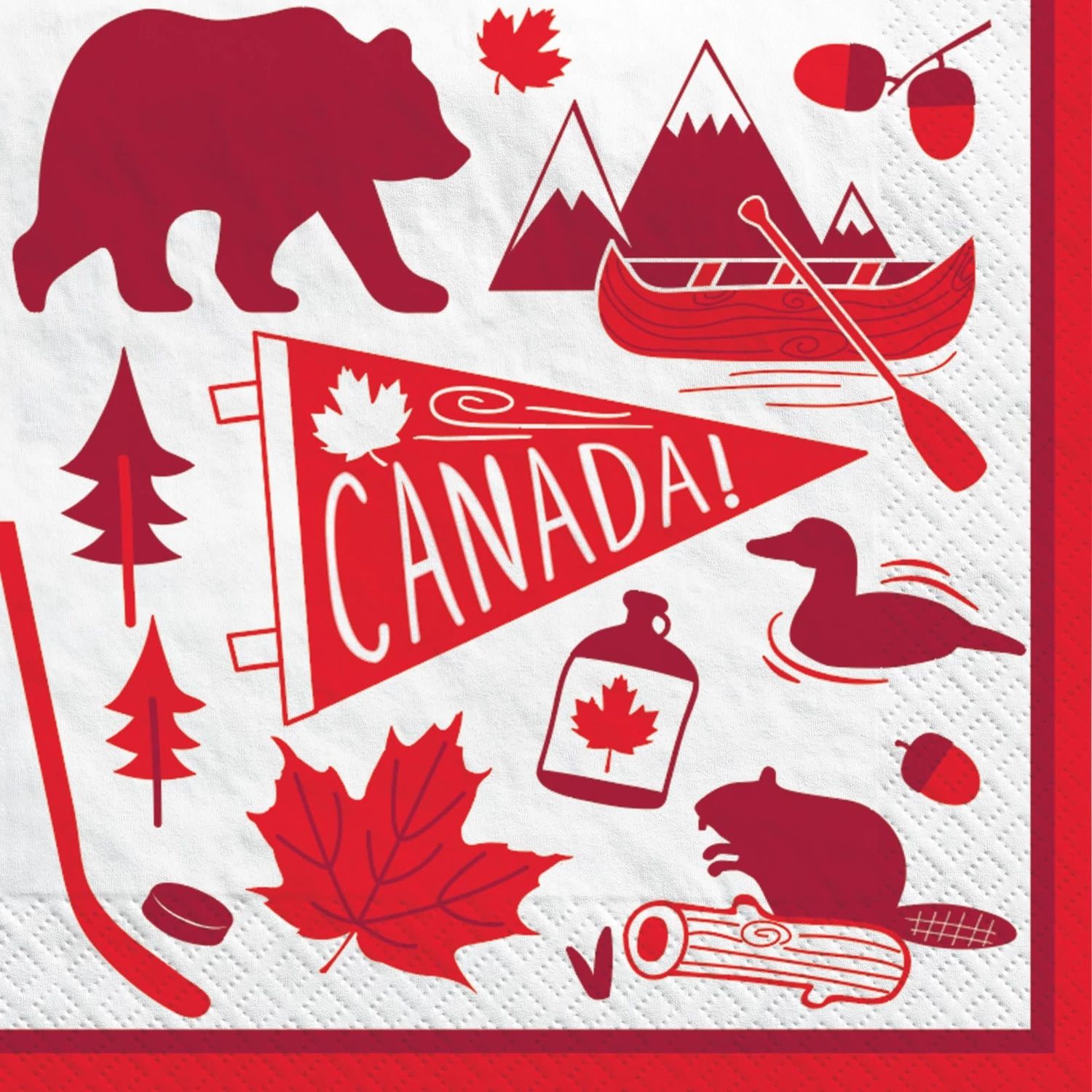 Canadian Pride Beverage Napkins (16)