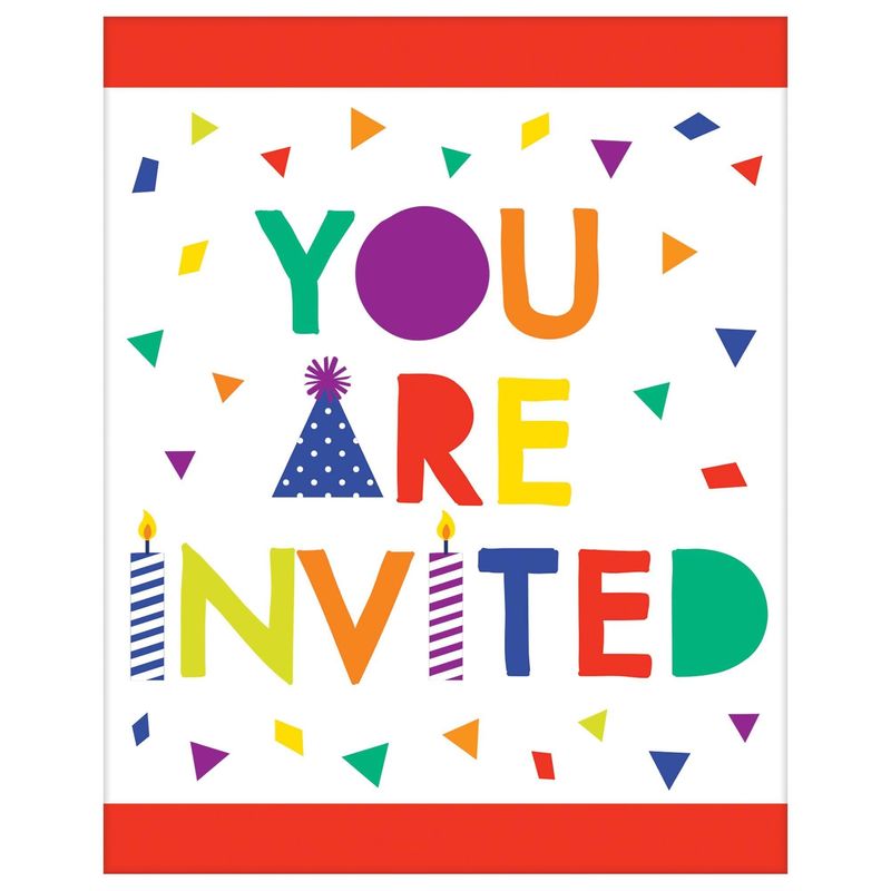 Confetti Time Birthday Postcard Invitations (8)