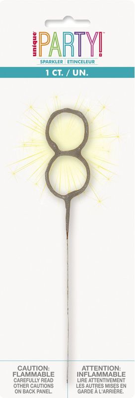 Sparkler 7&quot; Numeral 8