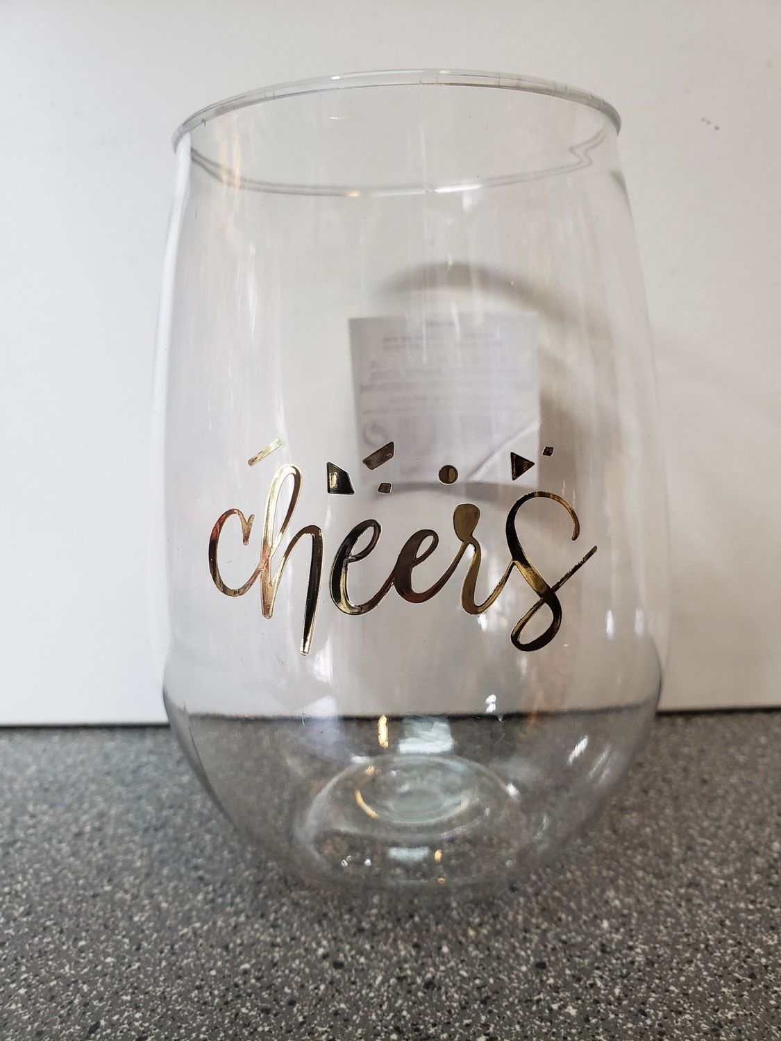Gold Stemless Wine Glass 15oz (6)