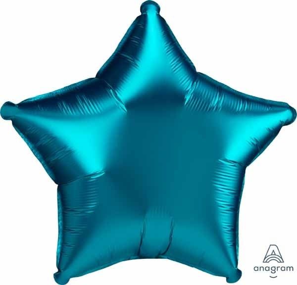 Aqua Satin Luxe Star 19&quot; Mylar Balloon