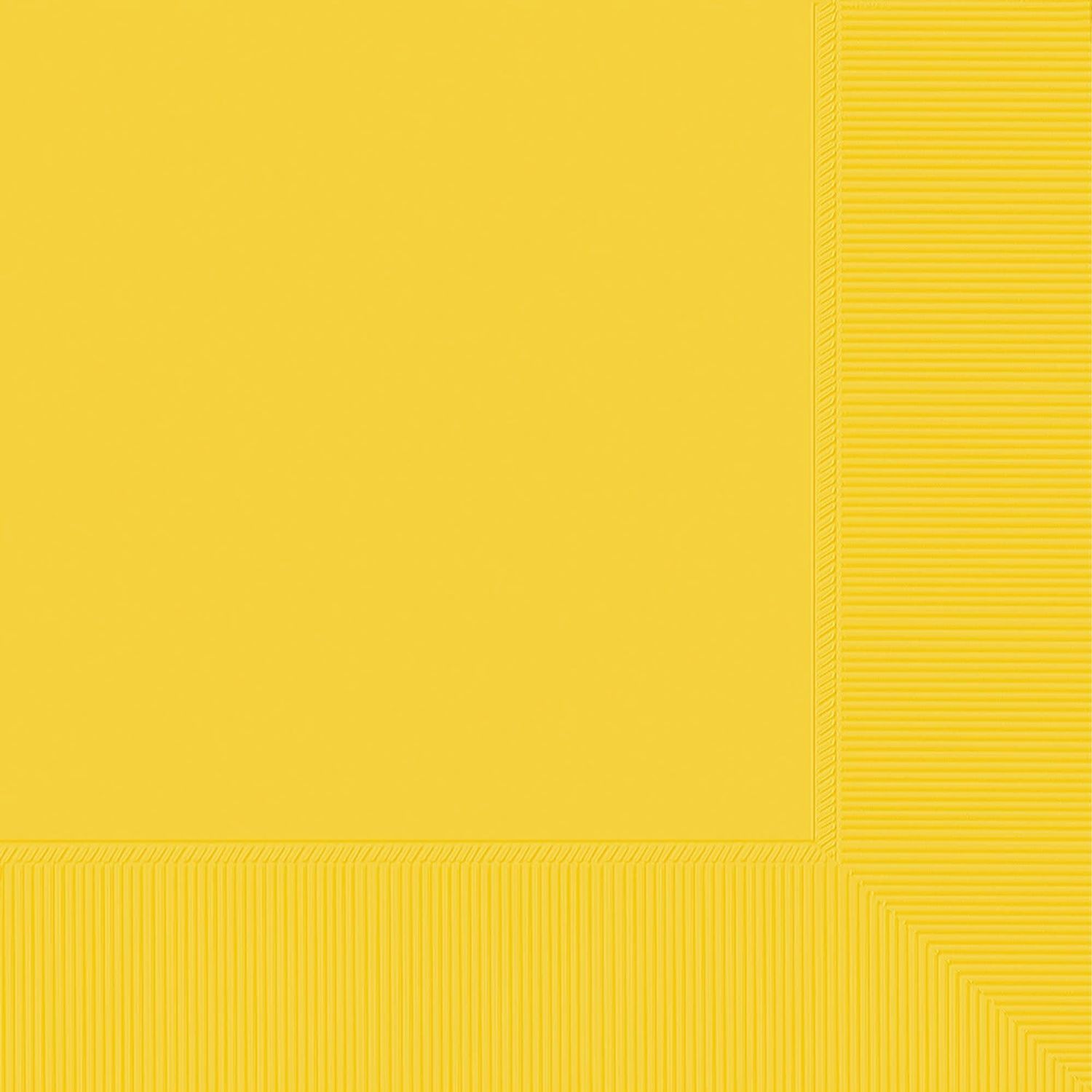 2-Ply Beverage Napkins, Mid Ct. - Yellow Sunshine (40)
