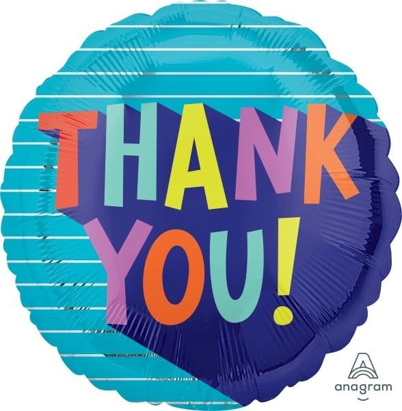 Thank You Fun Type 18&quot; Mylar Balloon
