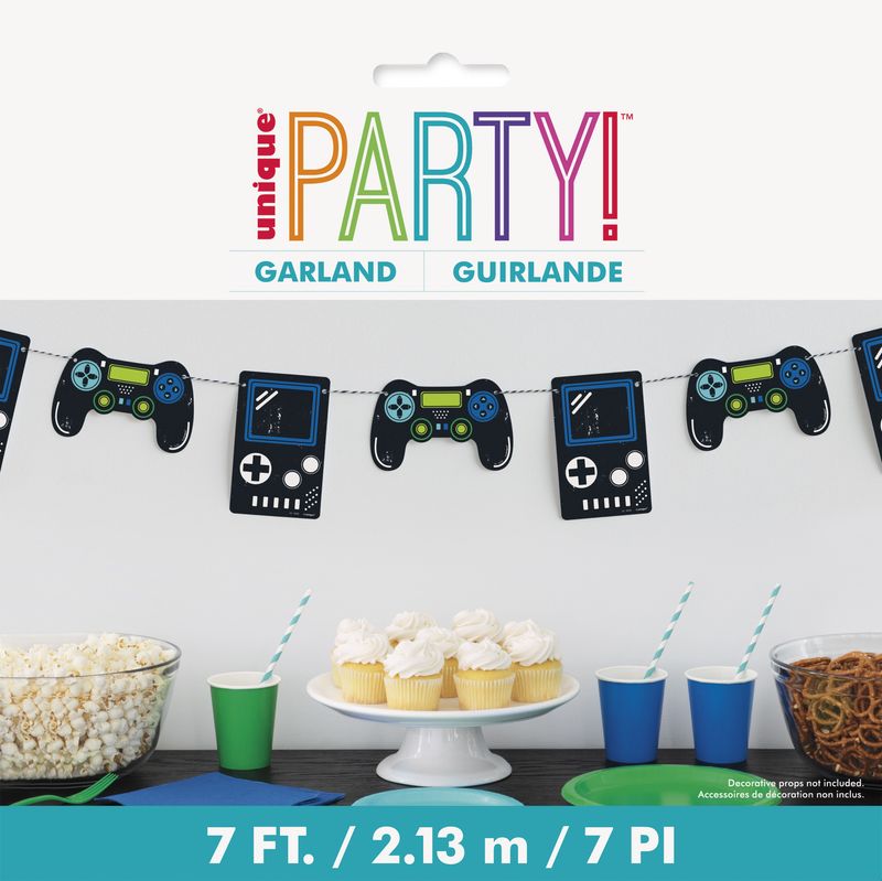 Gamer Birthday Garland 7ft