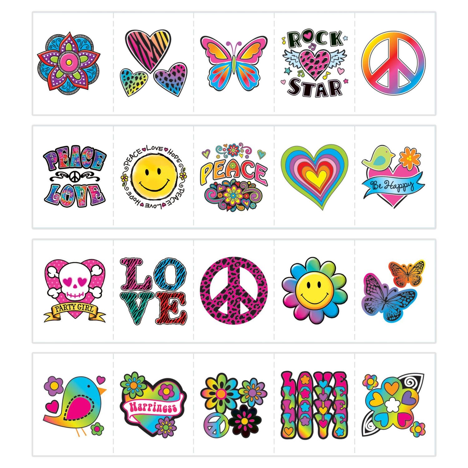 Tween Tattoo Mega Value Pack Favors (120)